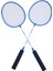 2 Adet Badminton Raketleri Yetişkinler Gençler Için Demir Alaşımlı Kaymaz Badminton Raketleri Seti Naylon Raketle Taşıma Çantası Açık Arka Bahçe Oyunları Mavi (Yurt Dışından) 4