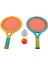 Çocuk Badminton Raketi Kaymaz Dalı Elastik Taşınabilir Tenis Raketi Seti Çocuklar Için 2 Raketleri 2 Topları Mavi Sarı (Yurt Dışından) 1