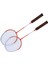 Badminton Seti Profesyonel Alaşım Badminton Raketi 3 Raketle Taşıma Çantası Acemi Yetişkin Için Turuncu Kırmızı (Yurt Dışından) 5