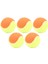 5 Adet 6 cm Ka Tenis Topları Elastik Squash Topu Basınç Giderici Toplar Eğitim Eğlence Turuncu (Yurt Dışından) 2