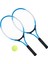 2 Adet Çocuk Tenis Raketi Dize Tenis Raketleri ile 1 Tenis Topu ve Kapak Çanta (Yurt Dışından) 4