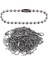 10-100PCS / Lot 10CM Demir Renkli Top Boncuk Zinciri Keyring Anahtarlık Bebekler Etiket El Etiketi Bağlayıcı Dıy Takı Yapımı Uyar Renk: Gümüş / Boyut: 50 Adet (Yurt Dışından) 1