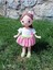 Elite 32 cm Kahverengi Saçlı El Örgüsü Amigurumi Kız Bebek - El Yapımı Özel Tasarım 1 Adet 1