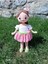 Elite 32 cm Kahverengi Saçlı El Örgüsü Amigurumi Kız Bebek - El Yapımı Özel Tasarım 1 Adet 2