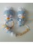 Şirin Penguen Yeni Doğan Seti Amigurumi Organik Oyuncak 1 Adet 1