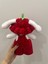 El Yapımı Çilek Detaylı Tavşan – Amigurumi Oyuncak 1 Adet 2