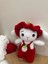 El Yapımı Çilek Detaylı Tavşan – Amigurumi Oyuncak 1 Adet 4
