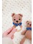 Elite El Yapımı Amigurumi Ayıcık Oyuncak ve Ahşap Çıngırak Seti- Doğal Örgü Bebek Oyuncak 1 Adet 3