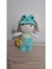 El Yapımı Amigurumi Kurbağa Şapkalı Tavşan Peluş Oyuncak 1 Adet 2