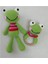 Sevimli Kurbağa ve Çıngırak Set Amigurumi Organik Oyuncak 1 Adet 1