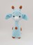 Mavi Tatlı Zürafa Amigurumi Organik Oyuncak 1 Adet 2
