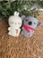 Elite Amigurumi Organik Örgü Sevimli Oyuncak Anahtarlık Hediyelik ( 6 cm ) 2 Adet 1 Adet 3