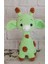 Fıstık Yeşili Tatlı Zürafa Amigurumi Organik Oyuncak 1 Adet 1