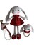 Uzun Kulak Kırmızı Tavşan Seti Amigurumi Organik Oyuncak 1 Adet 1