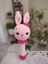 Amigurumi Hayvan Figürlü Saplı Sesli Çıngırak Bebek Oyuncağı 1 Adet 1