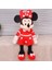 Elite Minnie Mouse Kırmızı ve Pembe 40 cm Peluş Benekli Elbiseli Uyku Arkadaşı Ikili Pelüş Set 1 Adet 5