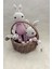 Amigurumi Hediyelik Sepette Yenidoğan Pembe Tavşan , Çıngırak ve Emzik Zinciri 3'lü Set 1 Adet 2