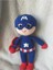 Amigurumi Kaptan Amerika Süper Kahraman Oyuncak Bebeği 1 Adet 1