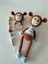 Amigurumi Maymun Emzik Zinciri Çıngırak Uyku Arkadaşı Üçlü Set 1 Adet 1