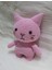 Pembe Miniş Pisi Uyku Arkadaşı Amigurumi Organik Oyuncak 1 Adet 3