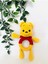 Amigurumi El Emeği Örgü Sarı Kırmızı Ayı Winnie Pooh Sesli Sallamalı Çıngırak 1 Adet 1