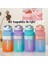 200ML Çift Içecek Gradyan Taşınabilir Altıgen Spor Su Şişesi (Yurt Dışından) 5