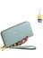 Bayan Cüzdan Uzun Moda Çift Fermuarlı Büyük Kapasiteli Clutch Kart Tutucu (Yurt Dışından) 2