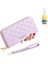 Bayan Cüzdan Çift Fermuarlı Moda Basit Çoklu Kart Yuvası Büyük Kapasiteli Cep Telefonu Clutch (Yurt Dışından) 2