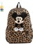 Moda Leopar Baskı Çift Sırt Çantası Kadın Mickey Bebek Sırt Çantası Gündelik Büyük Kapasiteli Okul Çantası (Yurt Dışından) 1