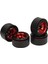 4 Adet Rc Paletli Jantlar Evrensel Alüminyum Alaşım 1.9 In Rc Beadlock Tekerlek Jantları SCX10 SCX10 Iı Kırmızı (Yurt Dışından) 4