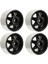 4 Adet Beadlock Jant Ofset-8.9 mm Metal Derin Çanak Tekerlek Göbeği Jantlar Eksenel SCX10 90046 1.9 Inç Siyah (Yurt Dışından) 2