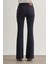 Skinny Fit Flare Paça Lacivert Denim Pantolon 4