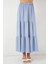 Kadın Ayrobin Uzun Etek 8048 - Mavi 4