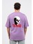 Oversize Sırtta Scary Baskılı Tshirt 2