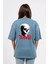 Oversize Sırtta Scary Baskılı Tshirt 1