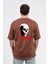 Oversize Sırtta Scary Baskılı Tshirt 2