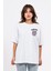Oversize Göğüste Shocked Baskılı Tshirt 1