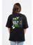 Oversize Sırtta Not Free Baskılı Tshirt 2