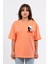 Oversize Göğüste Scary Baskılı T-Shirt 1