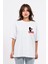 Oversize Göğüste Scary Baskılı T-Shirt 1