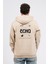 Regular Sırtta Echo Baskılı Hoodie 1