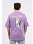Oversize Sırtta Bloom Baskılı Tshirt 2