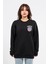 Oversize Göğüste Shocked Baskılı Sweatshirt 1