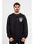 Oversize Göğüste Shocked Baskılı Sweatshirt 2