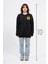 Oversize Göğüste Cry Woman Baskılı Sweatshirt 3