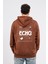 Oversize Sırtta Echo Baskılı Hoodie 1