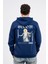 Regular Sırtta Bloom Baskılı Hoodie 1
