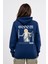 Regular Sırtta Bloom Baskılı Hoodie 2