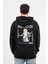 Oversize Sırtta Bloom Baskılı Hoodie 1