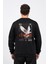Regular Sırtta Chasm Baskılı Sweatshirt 2